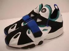 Men's 15 M Vtg 1993 Nike Air Trainer Huarache Shoes 173028-101 Black White Blue