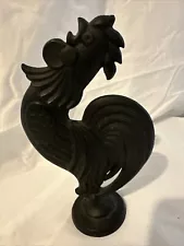 Vintage Cast Iron Standing Rooster 8” Decor Piece