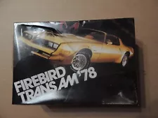 1978 FIREBIRD TRANS AM DEALER PROMO