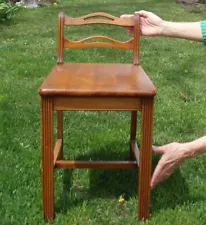 RARE ART DECO ERA ANTIQUE TELEPHONE GOSSIP CHAIR / PHONE TABLE