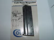 OEM Colt New in Original Package, 9mm, 9-Round Magazine, Blued Steel