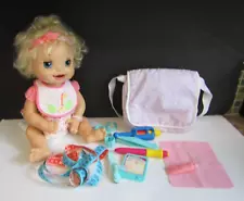 Adorable, Working All Vinyl BABY ALIVE Baby Doll by Hasbro 2007 with Extras