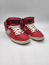 Osiris Bronx Michael Jackson Collection Beat It Red Leather Zipper Shoe Size 9.5