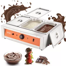 VEVOR Chocolate Tempering Machine Chocolate Melting Pot 26.5 Lbs 3 Tanks