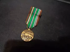 WWII US ARMY EUROPEAN AFRICAN & MIDDLE EASTERN CAMPAIGN MINIATURE MEDAL