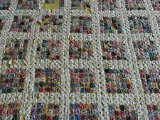 Vintage 1950’s Yo Yo Handmade Quilt