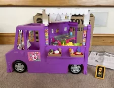 * Mattel Barbie Fresh N Fun Food Truck - Boxed Complete VGC *