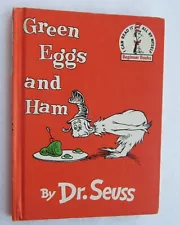 Dr Seuss Green Eggs and Ham Book Club Edition c 1960 Beginner Books