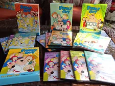 13 Disc Lot "Family Guy" DVD Sets - Volume One - Four - Very Good Condition