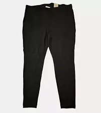 Chico's Fabulously Slimming Ponte Legging Ankle Pants Pull On Black 3 US 16 NWT