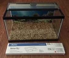 10 Gallon Glass Aquarium Breeder Tank Rectangle Tank w/ Extra Lid