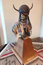 Dave McGary $3300 -Short Bull - Native American Indian Bronze Bust Sculpture