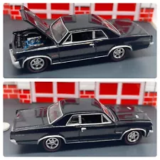 1964 64 Pontiac GTO Hardtop Black Opening Hood 1/64 Limited Edition