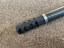 Muzzle brake, 308, lite weight, self timing, 4 port, 5/8-24 thread.