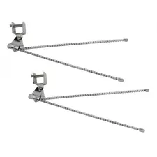 Pair Curb Feelers - Vintage Style Chrome Metal