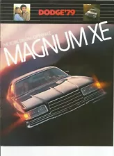 Original 1979 Dodge Magnum XE Dealer Sales Brochure, catalog