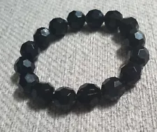 Black Beaded Bracelet Will Combine Postage On Items For Sale