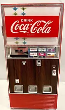 VTG 1996 COCA-COLA COKE MINI VENDING VENDO MACHINE MUSIC BANK LIGHTS WORKS GREAT