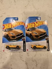 Hot Wheels Family Dollar Tree Exclusive 15 Jaguar F-Type Project 7 2024 Lot Of 2