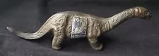 1933 Century of Progress Sinclair Exhibit Souvenir Cast Iron Dinosaur w/Label