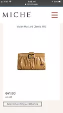 Authentic RETIRED Miche~BRAND NEW~SEALED~Vivian~❤️Classic Shell~UNOPENED~Mustard