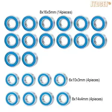 22pcs Blue Rubber Sealed Bearing Kit for RC 1/8 HPI Vorza Flux Buggy #160178