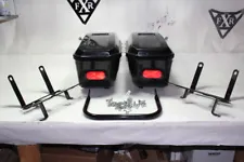 Harley FXRP 1984 saddlebags + mounts + hardware + keys FXR Police FXRT EPS19798