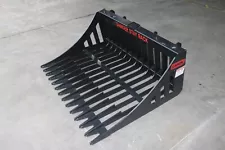 Skid Steer Track Loader Rock Bucket, Fit Small Skid Steer Loader