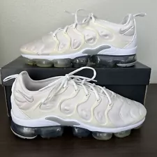 Nike Air VaporMax Plus Triple White Pure Platinum Running Shoes 924453-102 SZ 13