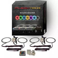 RGB Angel Eye LED Halo kit with IR Remote for 2009-2014 Nissan Maxima Headlights