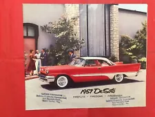 1957 DE SOTO "FIREFLITE FIRESWEEP FIREDOME" Car Dealer Sales Brochure