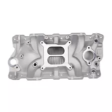 Dual Plane Intake Manifold for Small Block Chevy 305 327 350 V8 1955-86 Bolt-on