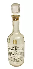 Vintage Jack Daniels Gold Medal Old No. 7 Decanter Lg Glass Bottle BAR MANCAVE