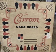 Carrom Board Game Thick Plywood Size 26.5" x 26.5" Wall Decor Box 1970