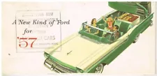 FORD FAIRLANE (INCL 500 & SKYLINER) & THUNDERBIRD Mk1 '57 FACTORY SALES BROCHURE