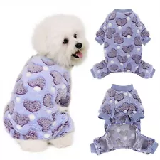 Dog Pajamas Soft Breathable Cozy Pet Jumpsuit Keeps Pets Warm & Comfortable