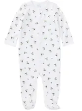 POLO RALPH LAUREN Baby Preppy Bear Footed Coverall Jumpsuit 6m Cotton Nwt