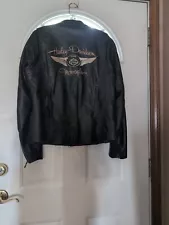 Harley Davidson 110th Anniversary Women's Leather Riding Jacket