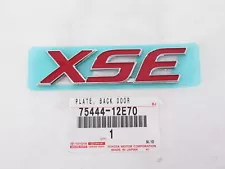 Genuine OEM Toyota 75444-12E70 "XSE" Nameplate Badge 2019-2021 Corolla Hatchback (For: 2019 Corolla XSE)