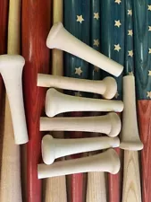 5 wooden baseball bat handles for crats