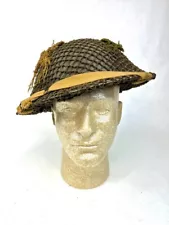 WW2, British Army MK II Steel Helmet, with Camo Netting – Mint (1942)