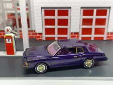 1978-1980 Chevy Monte Carlo Lowrider Custom Purple Paint Opening Hood 1/64