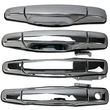 Chrome Door Handle For Chevy Tahoe GMC Yukon Sierra 1500 Denali 07-13 Front Rear