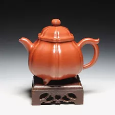 OldZiSha-China Yixing Zisha Old ZhuNi Small 230cc Teapot By Master Gu JingZhou