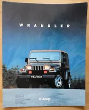 JEEP WRANGLER 1995 1996 UK Mkt Large Format Sales Brochure