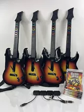 PS3 Guitar Hero World Tour Sunburst Wireless Guitar Strap Dongle Game (Read ⬇️)