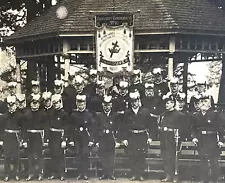 1890s KNIGHTS TEMPLAR PORTRAIT antique 12x14 mounted photo VANCOUVER, WASHINGTON