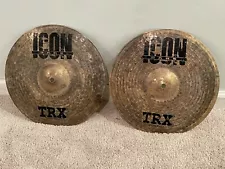 TRX Icon Dark 13” Hihat Young Turks Cymbals Cymbal Drum Drums Drumset Set