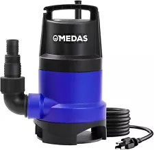 1HP 3434 GPH Sump Pump Submersible Clean/Dirty Water Pump Portable Utility