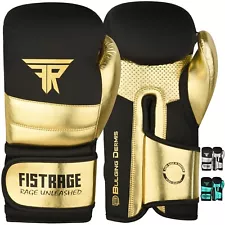 FISTRAGE Metallic Boxing Gloves Curved Mitts Hook & Jab Target Hand Set Boxing